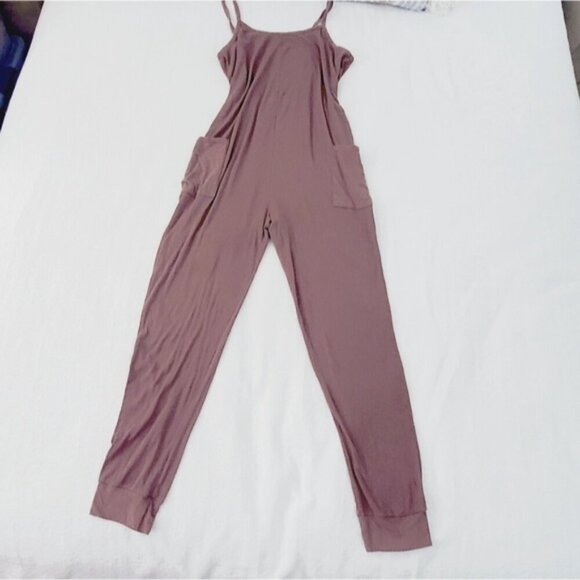 PAPER LABEL "Nicola" Jumpsuit In Hazelnut - Picture 3 of 7
